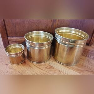 Copper Plant Pots X 3